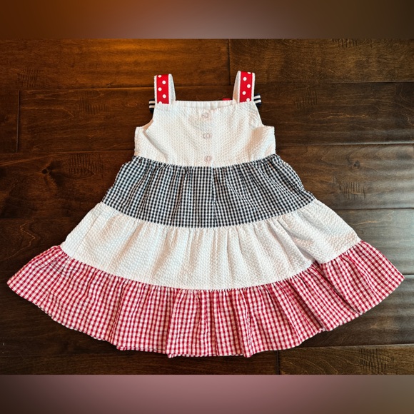 RARE EDITIONS | Toddler Girls Sleeveless
Colorblock Seersucker Dress - 3T - Picture 3 of 5